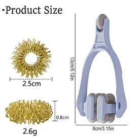 Suuwwn Finger Massager Set, 2 Pieces Hand and Finger Massager, Finger Massage Roller, Massage Ball with Handle, Body for Hand Arthritis, Finger Pain