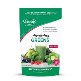 Morlife Alkalising Greens - Berry Burst 200g