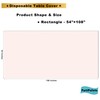 PartiPallete 3-Pack Premium Plastic Blush Light Pink Tablecloth Disposable 54"