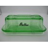 Rhyne and Son Butter Dish Retro Depression Style Apple Glass