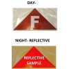 Buildingsigns.com State Truss Construction Sign-F (RED ,Reflective Aluminum ,Heavy duty-REF24-102