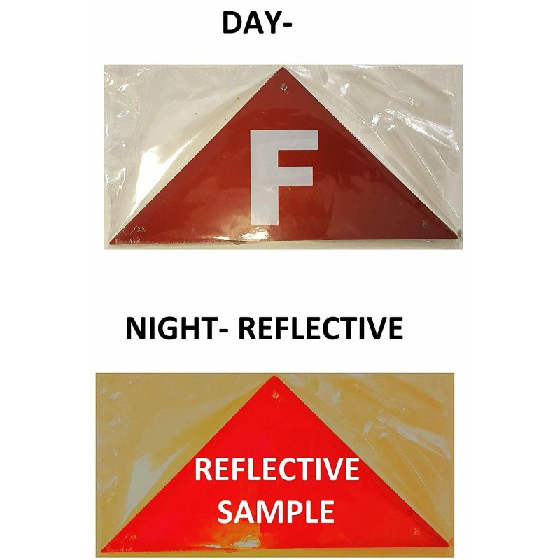 Buildingsigns.com State Truss Construction Sign-F (RED ,Reflective Aluminum ,Heavy duty-REF24-102