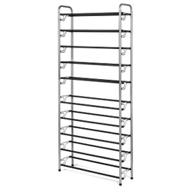 USTECH Free Standing 10-Tier Shoe Rack, Large Capacity Shoe Organizer for Closet, Bedroom & Entryway, Space-Saving Free Standing Shoe Storage Shelves, Wide Shoe Storage Shelf for Shoe Rack Organizer