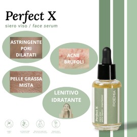 Poemia Veganes Bio-Akne-Serum für Gesichtsakne, Körner und Poren mit Mandelsäure, Niacinamid, Teebaumöl für Mischhaut und fettige Haut, hergestellt in Italien, 60 ml (2 Packungen)
