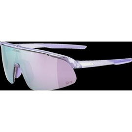 ALPINA Turbo Pro S Q-LITE Sports Glasses for Adults Purple Transparent Gloss One Size 100% UV-A, UVB and UV-C Protection