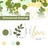 Confetti Green Gold, Pack of 400 Engagement Party Table Decoration,