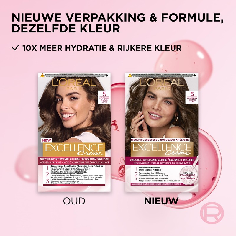 L'Oréal Paris Excellence Cream Cream 5 Light Bruin