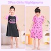 Play Tailor 2Pcs Girls Nightgowns Kids Pajamas Princess Nightgown Dress