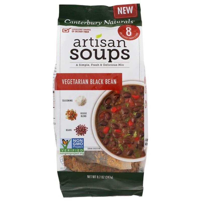 Canterbury Naturals Artisan Soup Mix, Vegetarian Black Bean Soup Mix,
