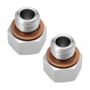 eMagTech 2pcs M12x1.5 Male to 1/8NPT Female Oil Water Pressure