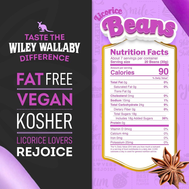 Wiley Wallaby 7.05 Ounce Classic Black Gourmet Australian Style Soft