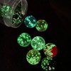 10Pcs Glass Marbles Glow in The Dark Multi-Color Luminous Marbles