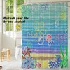 TSLOVER Anime Shower Curtains, Ocean Bathroom Curtain,Cute Shower Curtains for