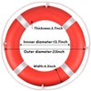 Life Ring,23" Boat Safety Throw Rings with Water Floating Lifesaving