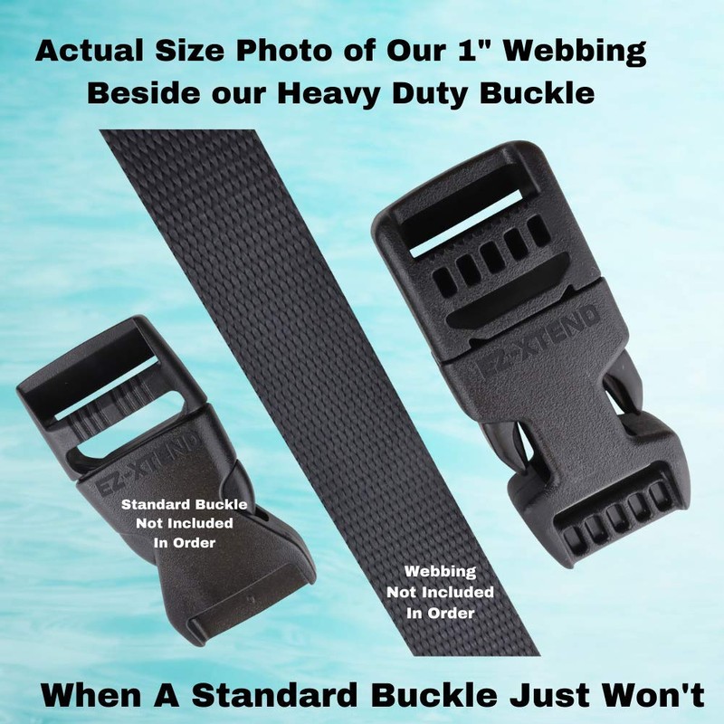 EZ-Xtend Extra Heavy Duty Side Release Buckle - Strongest Plastic