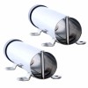 Amarine Made 2Pcs Boat Fishing Rod Holder Stainless Steel Side