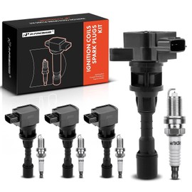 A-Premium Ignition Coils and Spark Plugs Kits Compatible with Mazda 5 2006-2007 L4 2.3L 4-PC Set