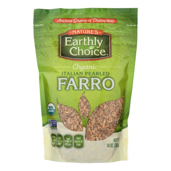 Natures Earthly Choice Italian Pearled Farro, 14 Ounce - 6 per case.