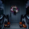HipTree 20 Inch Gothic Halloween Wreath for Front Door with