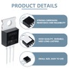 Innfeeltech 10 Pcs MOSFET Transistors IRF4905 74A 55V Field Effect