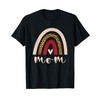Rainbow Mom Leopard Boho Style Costume Womens Mothers Day T-Shirt
