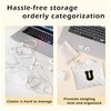HIGH FIT Leather Pocket Cosmetic Bag for Purse,Initial Makeup Bag