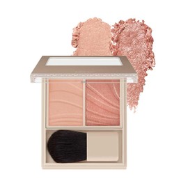 Visee(ヴィセ) Layered Full Ree Cheek BR-8 Jasmine Brown 5.8g Shine, Healthy Glow, Collagen, Hyaluronic Acid, Moisturizing