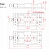 CNC Sliding Table, X/Y Axis Linear Stage Actuator, 75mm Stroke