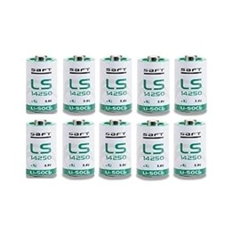 (10 PACK) Saft LS-14250 1/2 AA 3.6V Lithium (non Rechargeable)