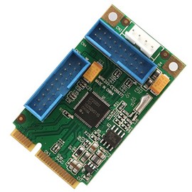 IO Crest Mini PCI-Express USB 3.0 Super-Speed Host Controller Card Renesas D720201 Chipset Windows OS XP 7 8 10 Server 2008 2012 R2 2016 SD-MPE20215