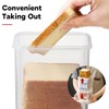 AOZITA Bread Box with Airtight Lid, Fresh Bread Storage Container,