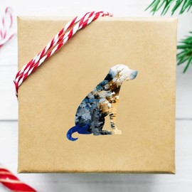 Watercolor Dog Vinyl Stickers for Kids Teens Beagle Dog Silhouette Car Stickers Outdoor Vinyl Sticker Decals for Windows, Bumpers, Laptops or Crafts 5"