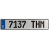 Spain European License Plate - Random Characters