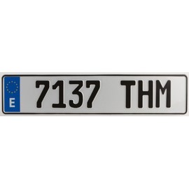 Spain European License Plate - Random Characters