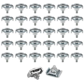 Pack of 30 Reinforced Connection Clamps, Reinforced Joint Clamp for Wire Mesh, Cable Tray, Connector for 4 mm - 6 mm Diameter Cable Duct