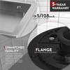WEBANG 4 Inch Square Shower Drain Brushed Floor Drain with