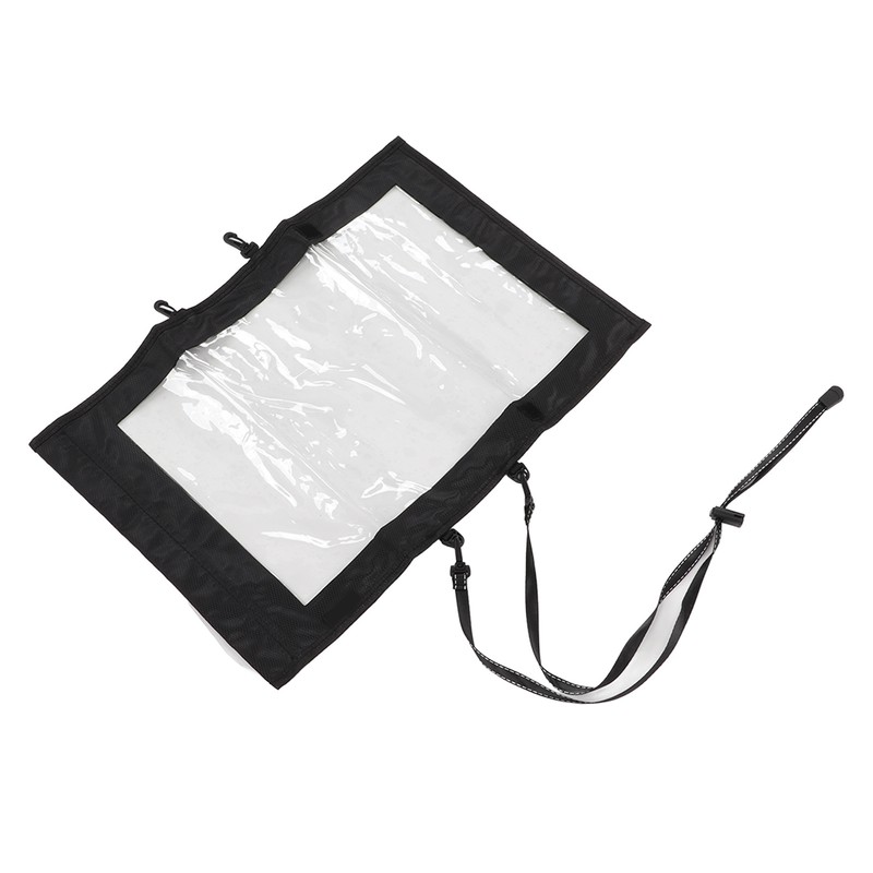 Transparent Hiking Map Pouch with 2 Additional Straps Waterproof TPU