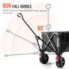 Overmont 150L Wagons Carts Foldable - Large Capacity Folding Collapsible
