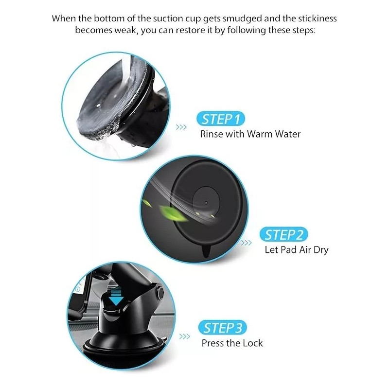 Mpow Gen-2 Car Phone Holder Windshield Car Phone Mount For