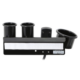 Saloniture Blow Dryer & Hair Iron Holder - Salon Appliance Rack w/ 3 Outlets & Clamp