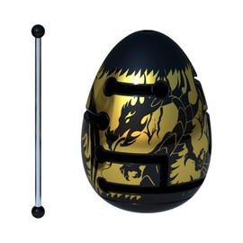 Smart Egg Black Dragon: 3D Maze Puzzle, Maddening Brain Teaser for Puzzle Lovers (Difficult, Level 3 out of 3, for age 8+) - Challenge and Fun in Solving the Labyrinth inside the Egg