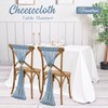 Teruntrue 10 Pack Blue Table Runner Cheesecloth Table Runner, 10FT