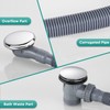 Clicker Bath Waste Waste with Overflow G1 1/2" Pop Up