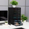 Mind Reader 10-Drawer Desk Organizer for Office Supplies, Crafts, Mail