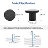 JOY DECOR 30 Pack Black Cabinet Knobs, Matte Black Kitchen