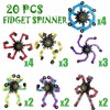 Transformable Fidget Spinner, Fidget Toys Bulk for Adults, Transformable Chain