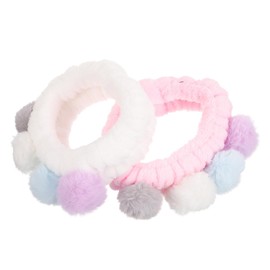 Healeved 2Pcs Cute Hair Bands for Women Soft Spa Headbands for Makeup Adorable Cartoon Style Hair Accessories for Face Washing and Beauty
