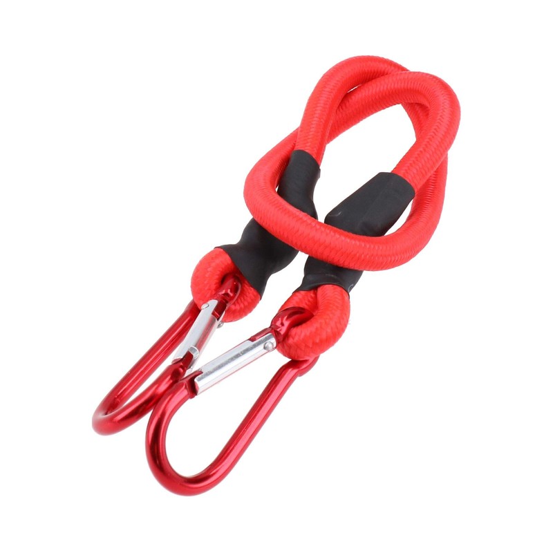 24” 60cm Bungee Rope with Carabiner Clips Cords Elastic Tie