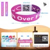 WALLFID 2 Pieces Set Bible Verse Bracelets with NFC,Daily Bible
