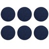 6 PCS Dark Blue Felt Coasters, 10cm Round Felt Coasters,
